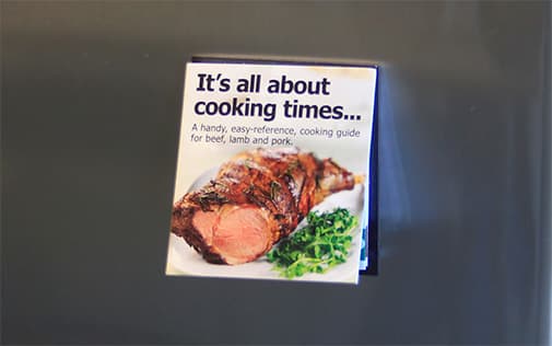 Fridge-magnet recipe card